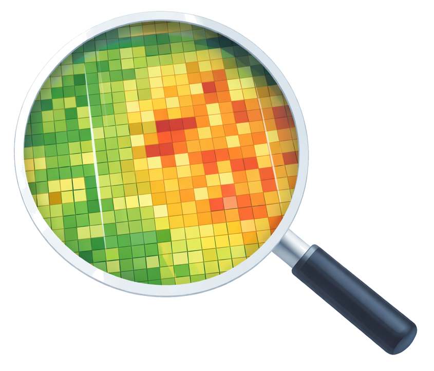 Heatmap mit Lupe